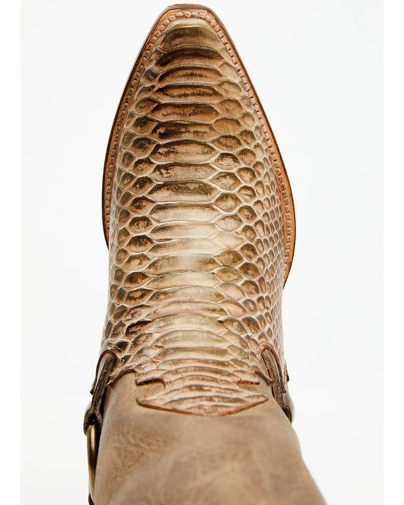 Dan Post Women's Faux Python Tall Western Boots - Snip Toe