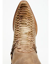 Dan Post Women's Faux Python Tall Western Boots - Snip Toe