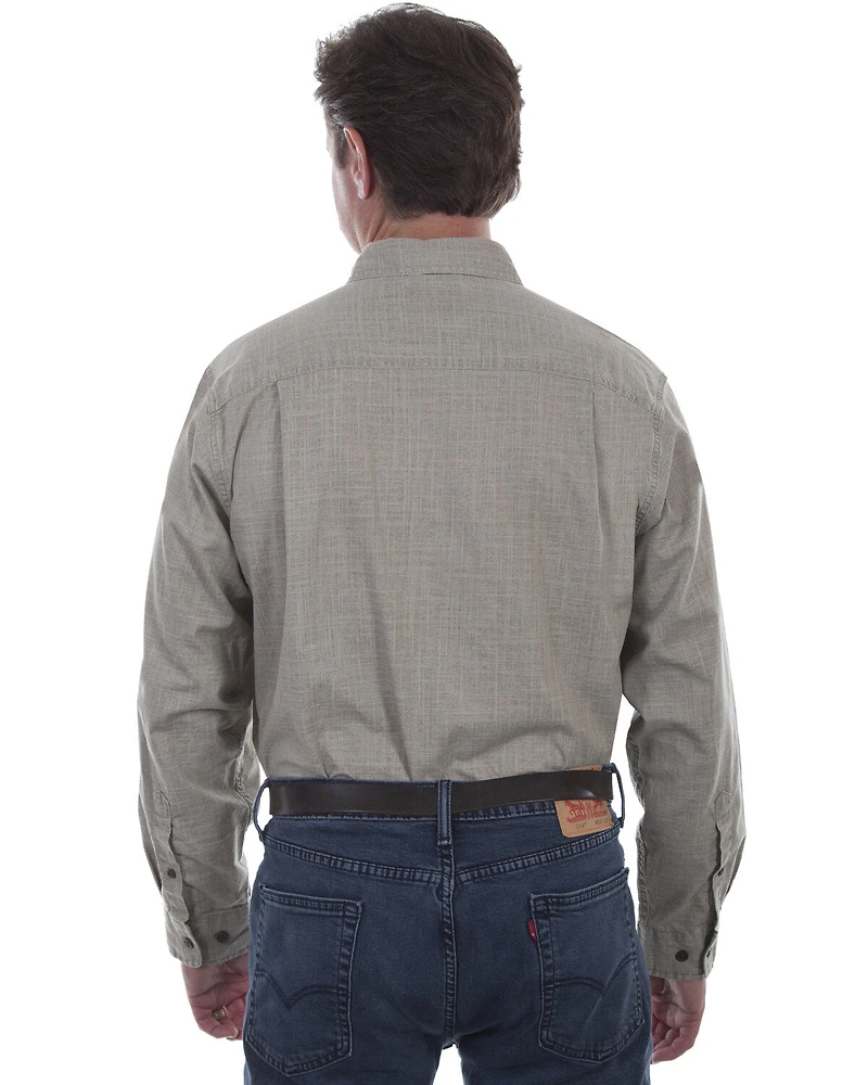 Scully Men's Vintage Slub Long Sleeve Shirt
