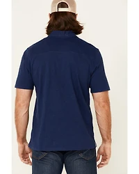 North River Men's Solid Slub Short Sleeve Polo Shirt