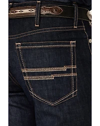 Cinch Men's White Label Dark Wash Relaxed Straight Rigid Denim Jeans