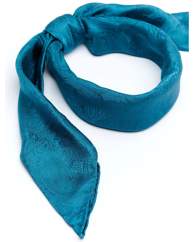 Cody James Men's Silk Jaquard Turquoise Scarf
