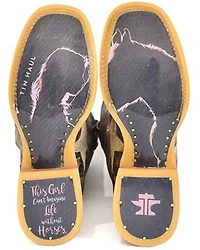 Tin Haul Women's Hollywood Stars Western Boots - Broad Square Toe