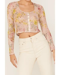 Free People Women's Angelina Floral Print Crop Top