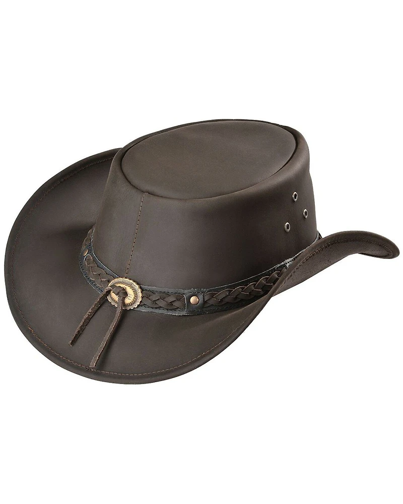 Outback Trading Men's Wagga Leather Hat