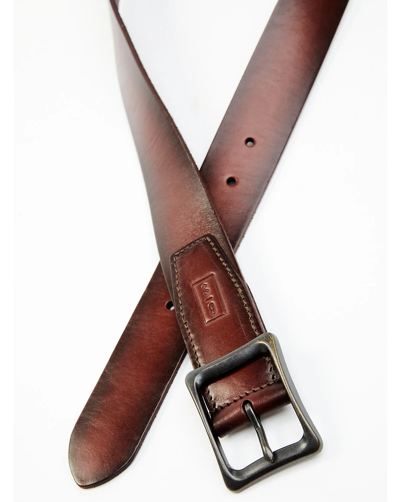 Brothers and Sons Men's Burnished Leather Belt
