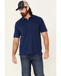 North River Men's Solid Slub Short Sleeve Polo Shirt