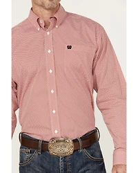 Cinch Men's Geo Print Long Sleeve Button-Down Western Shirt