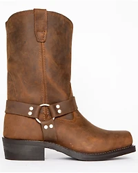 Brothers and Sons Men's Pull On Motorcycle Boots - Square Toe