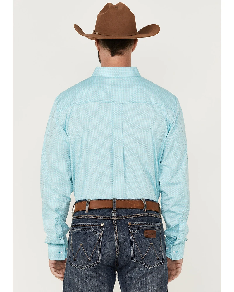 RANK 45® Men's Heeler Textured Solid Long Sleeve Button-Down Western Shirt