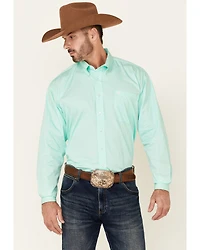 C‌inch Men's Solid Long Sleeve Button-Down Western Shirt