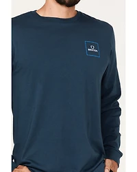 Brixton Men's Alpha Square Logo Graphic Long Sleeve T-Shirt