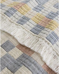 Pendleton Blue Ridge Fringed Cotton Throw Blanket