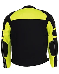 Milwaukee Leather Men's Mesh Racing Jacket with Removable Rain Liner - 3X