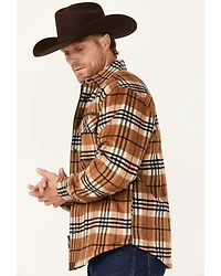 Dakota Grizzly Men's Plaid Burke Wool Sherpa Lined Zip Jacket