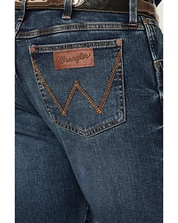 Wrangler Retro Men's Elwick Dark Wash Slim Bootcut Stretch Denim Jeans