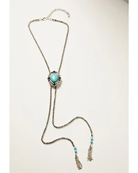 Shyanne Women's Floral Concho Bolo Necklace