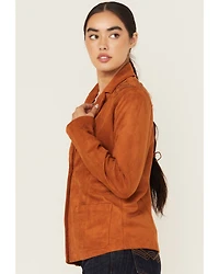 Idyllwind Women's Pasadena Embroidered Faux Suede Blazer