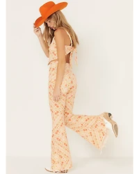Show Me Your Mumu Women's Belmont Paisley Print Pull On Trouser Pants