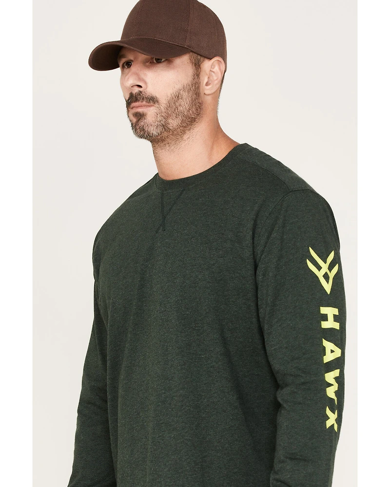 Hawx Men's Logo Graphic Work T-Shirt