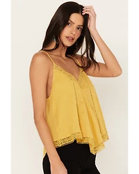 Miss Me Women's Handkerchief Hem Sleeveless Top
