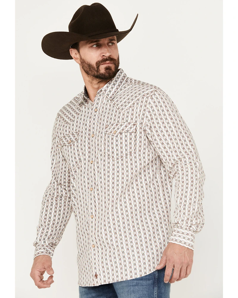 Moonshine Spirit Men's Shin Dig Southwestern Long Sleeve Western Pearl Snap Shirt