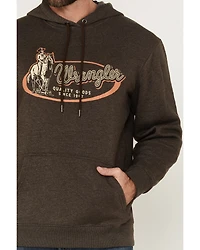 Wrangler Men's Cowboy and Rope Logo Graphic Hooded Sweatshirt