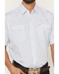 Ely Walker Men's Geo Print Short Sleeve Snap Western Shirt