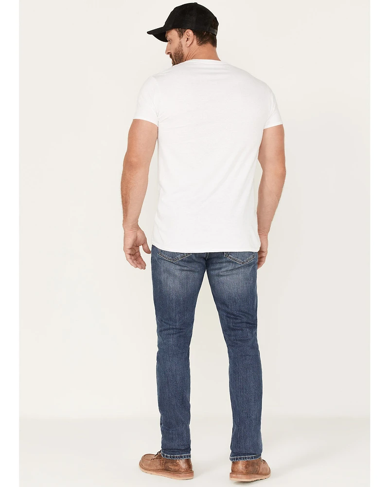 Brothers and Sons Men's Wilder Wash Stretch Slim Tapered Jeans