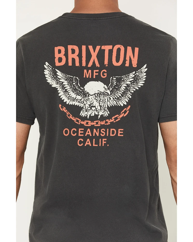 Brixton Men's Waller Logo Short Sleeve Graphic T-Shirt
