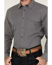 Blue Ranchwear Men's Grayson Striped Long Sleeve Pearl Snap Western Shirt