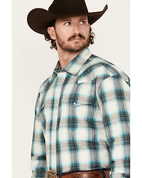 Roper Men's Amarillo Plaid Print Long Sleeve Snap Western Shirt