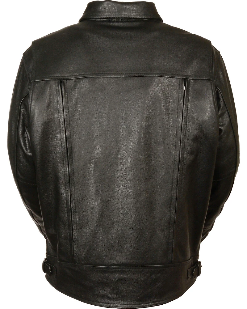 Milwaukee Leather Men's High End Utility Pocket Vented Cruiser Jacket