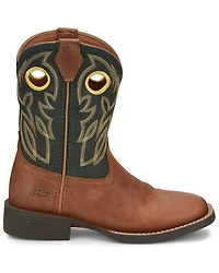 Justin Boys' Bowline Junior Western Boots - Broad Square Toe