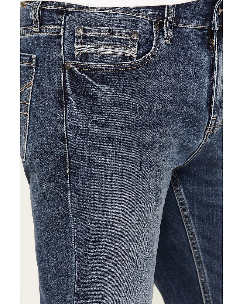 Brothers and Sons Men's Wilder Wash Stretch Slim Tapered Jeans