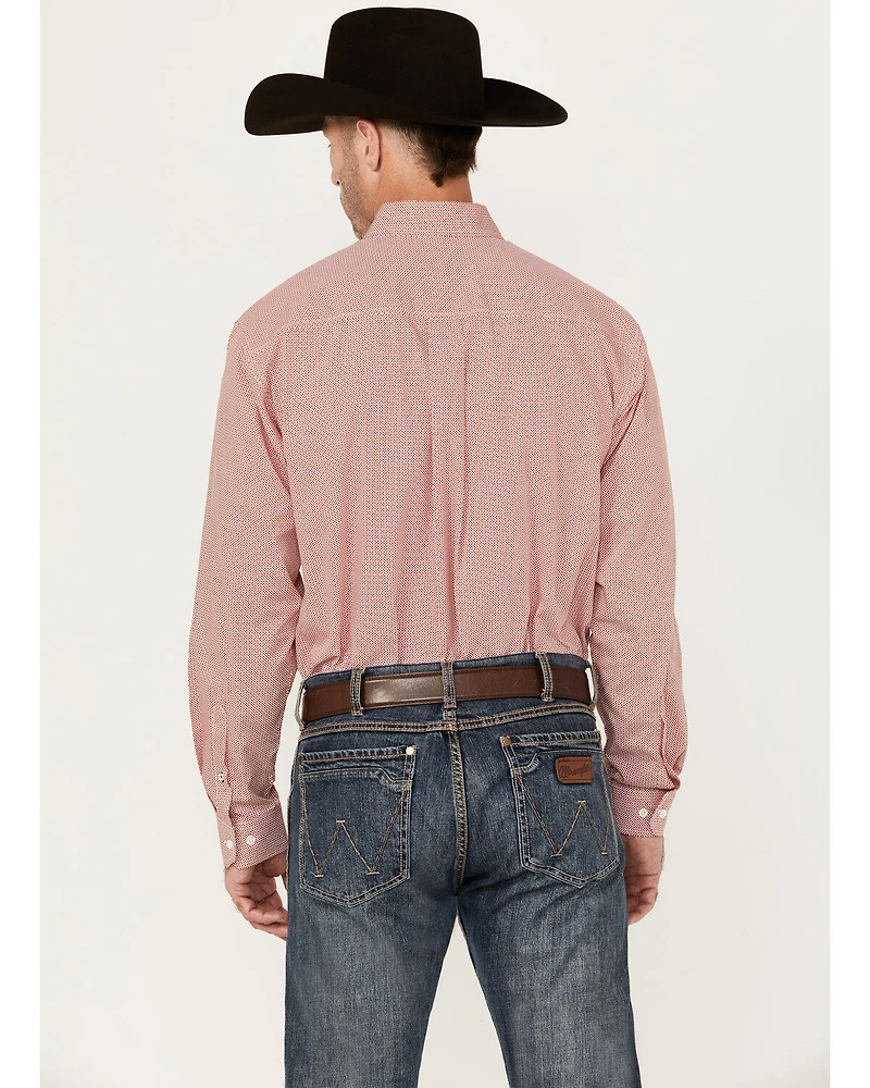 Cinch Men's Geo Print Long Sleeve Button-Down Western Shirt