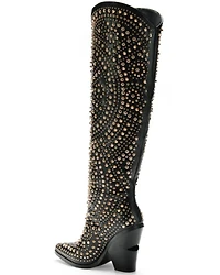 Azalea Wang Women's Texas Rhinestone Western Boots - Round Toe