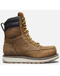 Keen Men's Cincinnati 8" Lace-Up Waterproof Wedge Work Boots - Carbon Fiber Toe