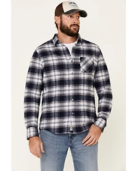 Flag & Anthem Men's Hanston Large Plaid Long Sleeve Flannel Shirt