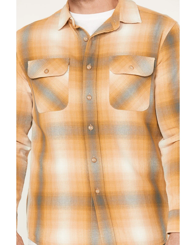 Pendleton Men's Beach Shack Plaid Print Long Sleeve Button Down Western Shirt