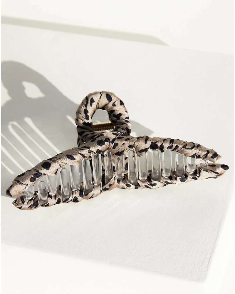 Shyanne Women's Animal Print Fabric Claw Clip Set - 2 Piece