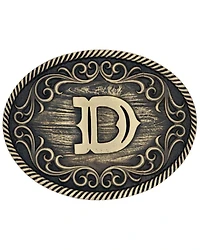 Montana Silversmiths Filigree Initial D Belt Buckle