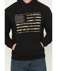 Buckwear Men's Camo Stars & Stripes Patriotic Hooded Sweatshirt