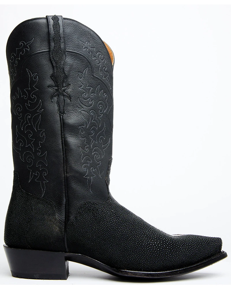 El Dorado Men's Exotic Stingray Skin Western Boots - Snip Toe