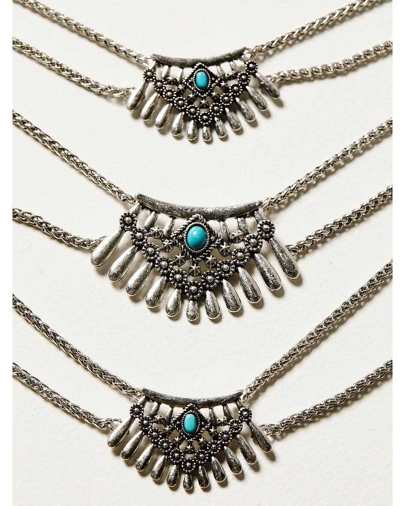 Idyllwind Women's Silver Multi-Strand Montgomery Necklace
