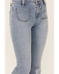 Shyanne Women's Luna High Rise Flare Stretch Denim Jeans