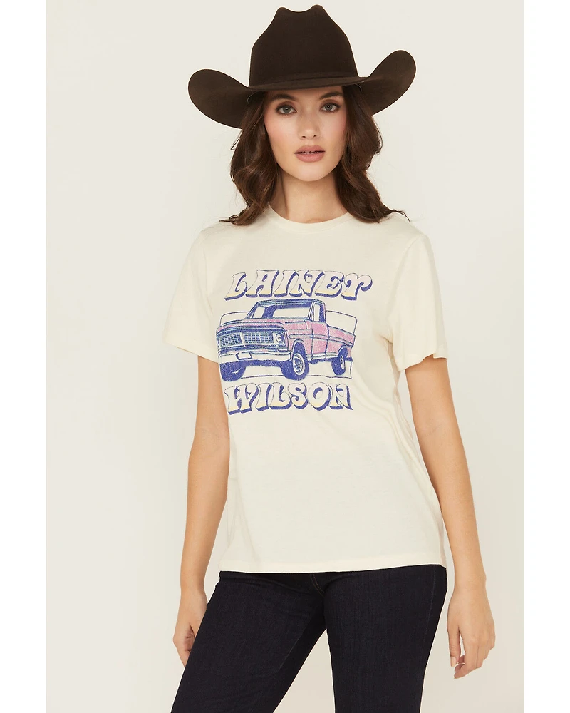 Wrangler X Lainey Wilson Women's Heart Like A Truck Short Sleeve Graphic Tee