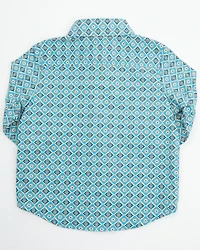 Cinch Infant Boys' Printed Long Sleeve Button-Down Western Shirt