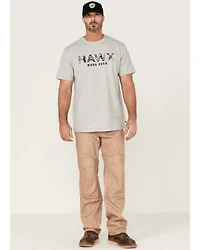 Hawx Men's Camo Logo Graphic Work T-Shirt