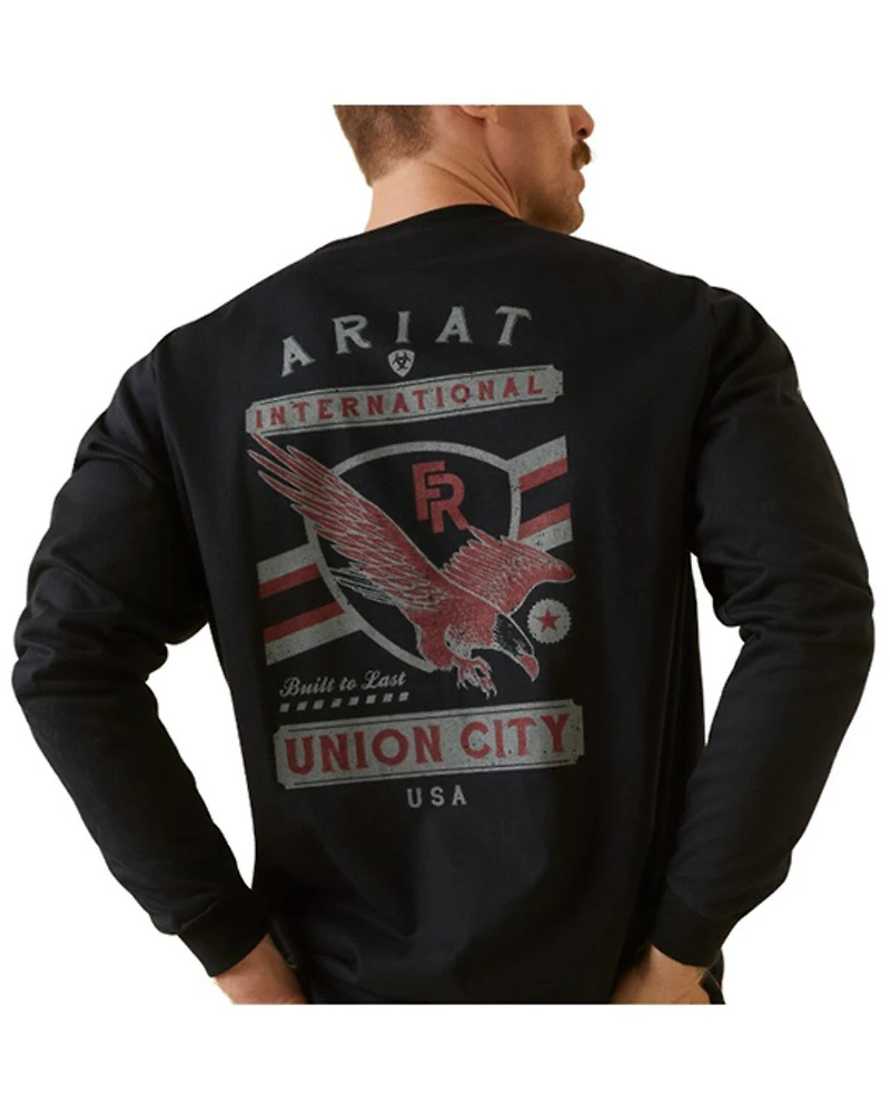 Ariat Men's FR Union Eagle Long Sleeve Graphic Work T-Shirt